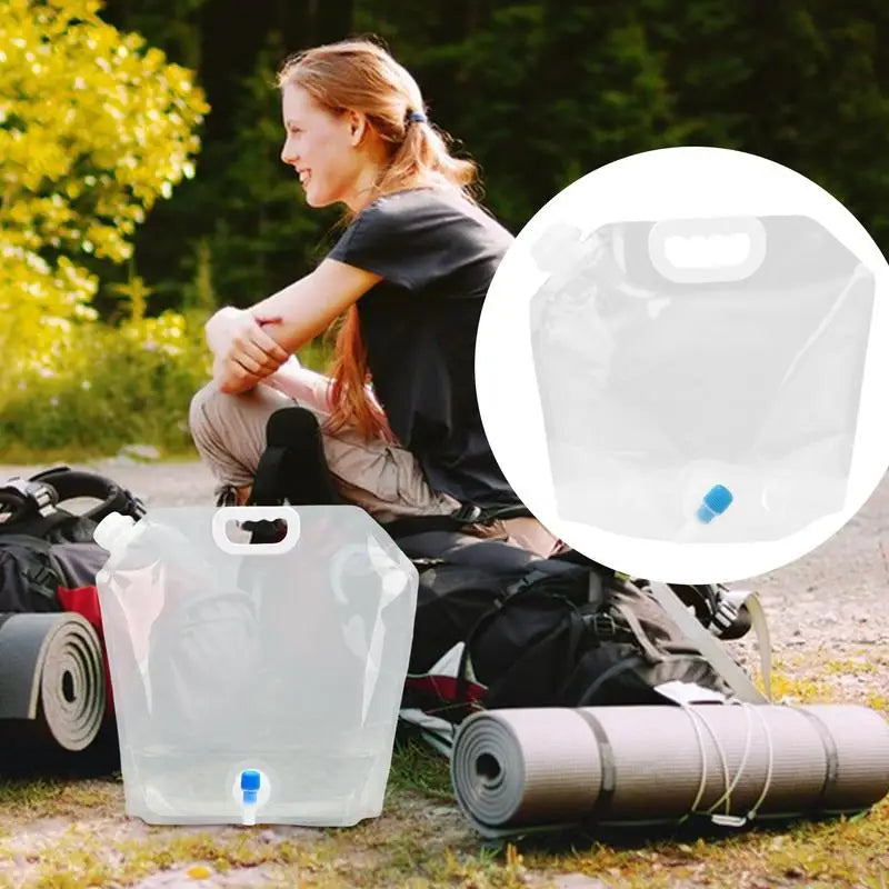 Outdoor Portable Water Bag Water Jug Container Bag Foldable Hydration Jug Large capacity water storage bag for Sports Camping