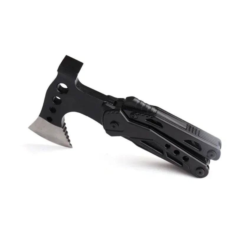 Multifunctional Axe Survival Axe Portable Fold Pliers Pocket Knife Pliers MultiTool Camping Ax Hammer Outdoor Escape Tool