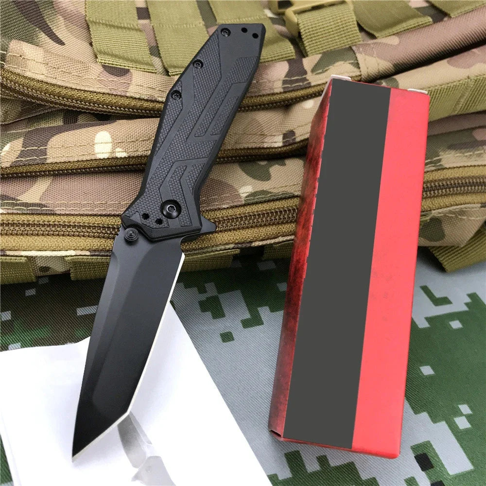 KS Brawler 1990 Camping Hiking Folding Knife Portable Stainless Steel Knife Combat Self Defense Utility Outdoor Pocket