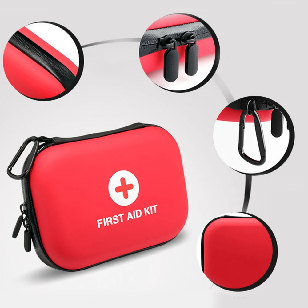 First Aid Kit Bag Empty Portable Emergency Medical Bag First Aid Hard Case Empty Small First Aid Bag Ideal for Home Office Car
