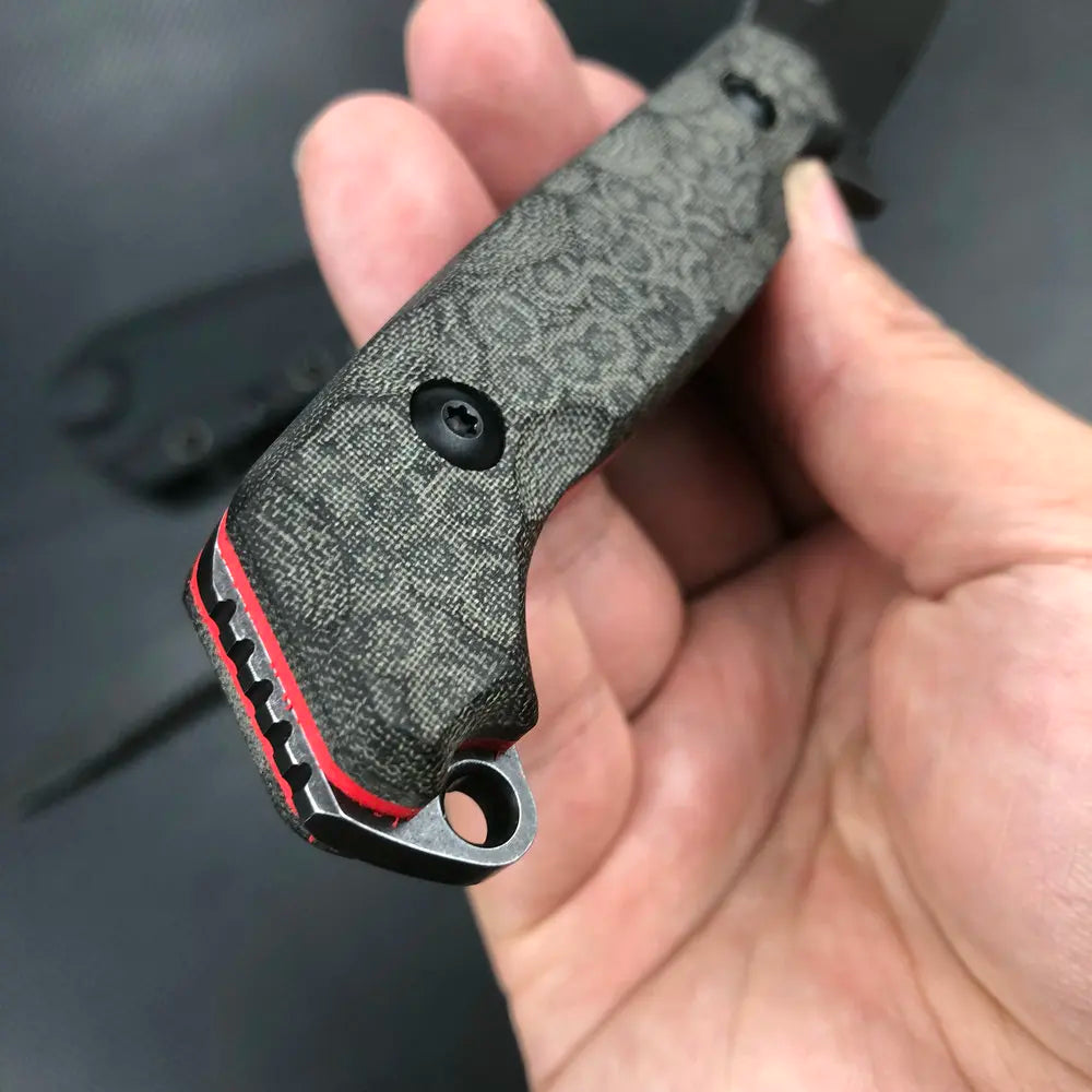 Trskt D2 Psk Tactical Knife,Hunting Knife,Survival Cool Camping Knife ,Edc Defense Tools Black Stonewash Blade Kydex Dropship