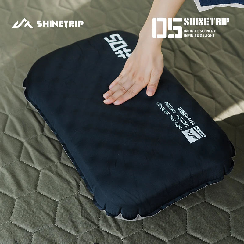 ShineTrip Camping inflatable pillow Ultralight Camping Sleeping Air Pillow Foldable Portable comforts Pillow with storage bag