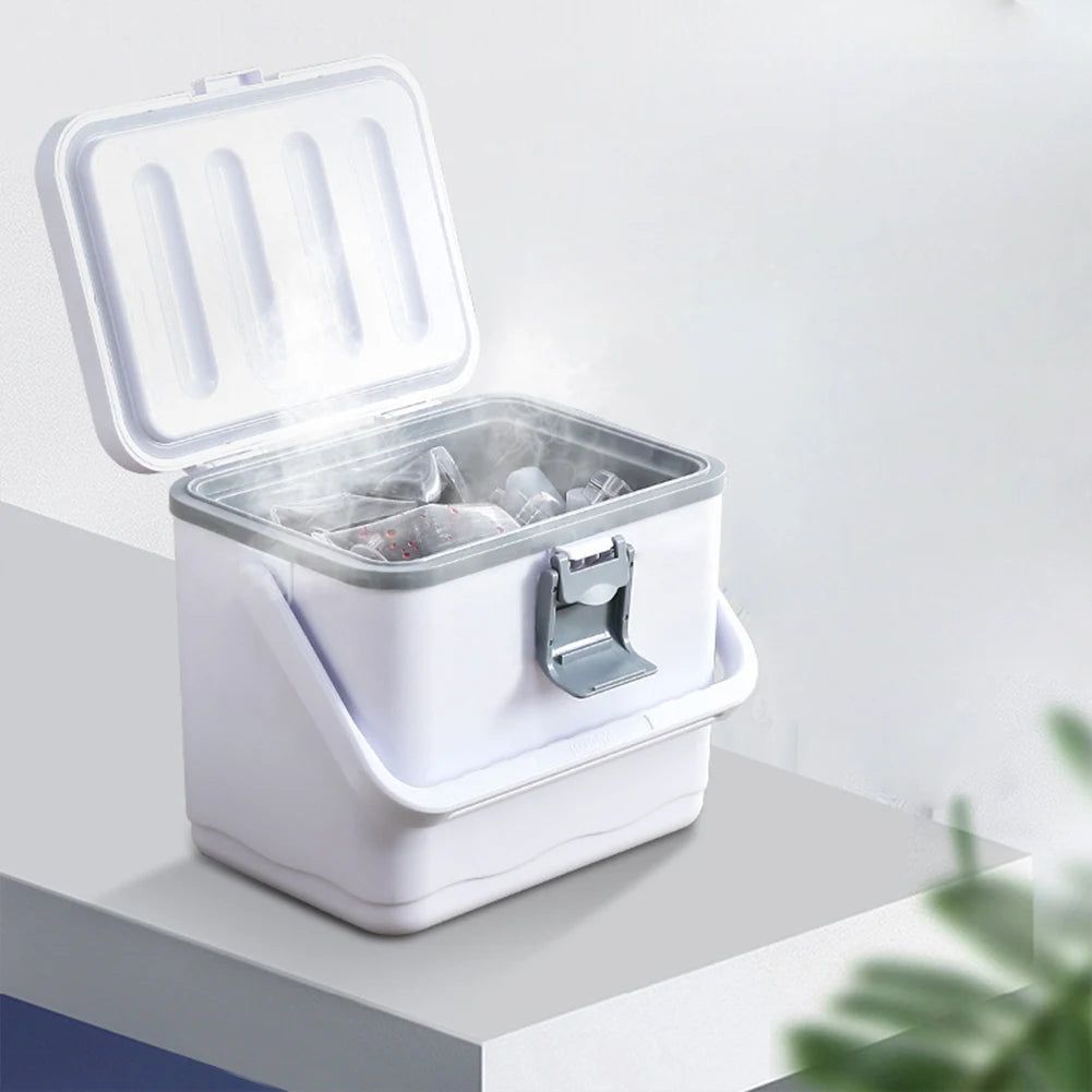 4.5L Portable Outdoor Incubator Large Capacity Food Storage Box Cooler Ice Bottle Cooler Mini Fridge Camping Refrigerator