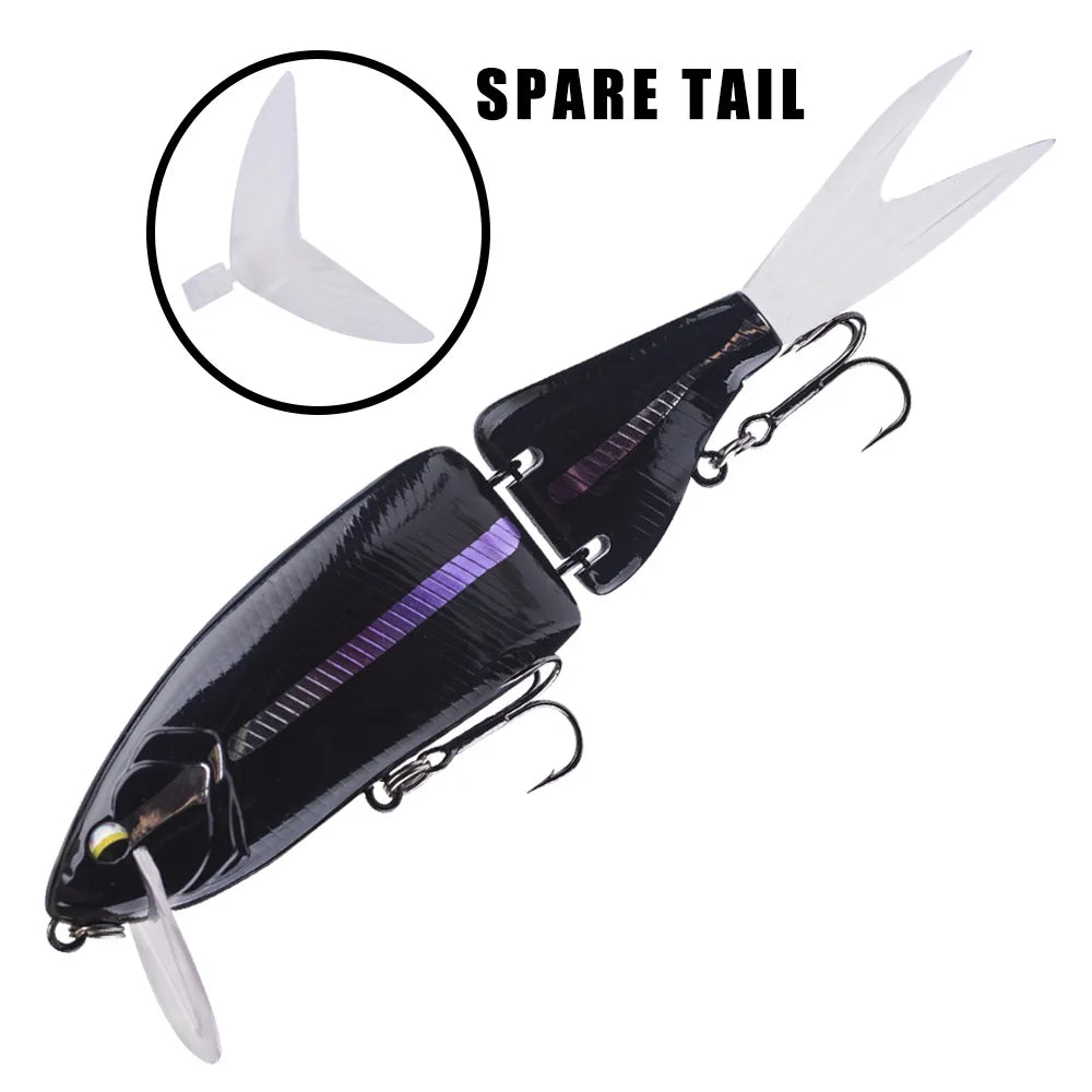 2 Section Fishing Floating Trout  Minnow Lure wake bait jointed Pencil lures Jerkbait Swimbait Predator Wobbler Minnow Pike