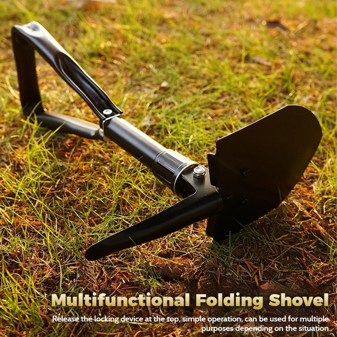 Multifunctional Folding Shovel Survival Spade With Camouflage Outer Bag, For Outdoor Adventure,Hiking And Camping,snow shovel