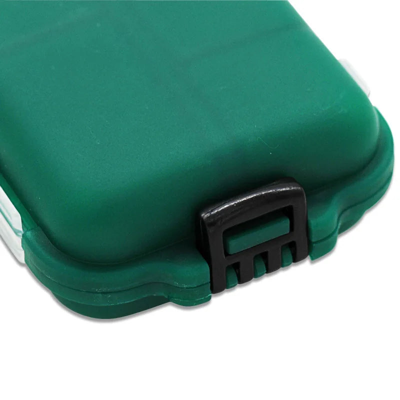 Fishing Tackle Box 10 Compartments Fishing Lure Bait Hook Storage Case Fishing Organizer Tools Accessories