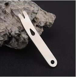 Stainless Steel Mini Crank Crowbar and Pocket Pry Bar - Keychain Multi Tool for Survival, Camping, and EDC