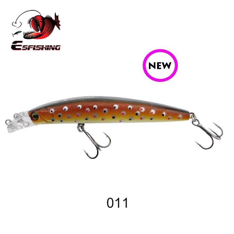 KESFISHING Floating Hard Lure 10cm 9.5g Dive 0.1-0.5m Quality Professional Minnow Choose Different Depth Top Water Fish