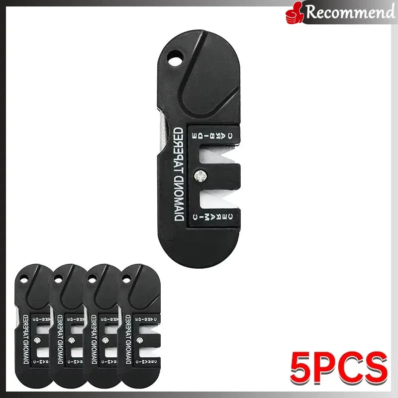 Mini Sharpener 4in1 Pocket Sharpener Multifunctional Outdoor Portable Tungsten Steel Knife Sharpener Tactical Survival Equipment