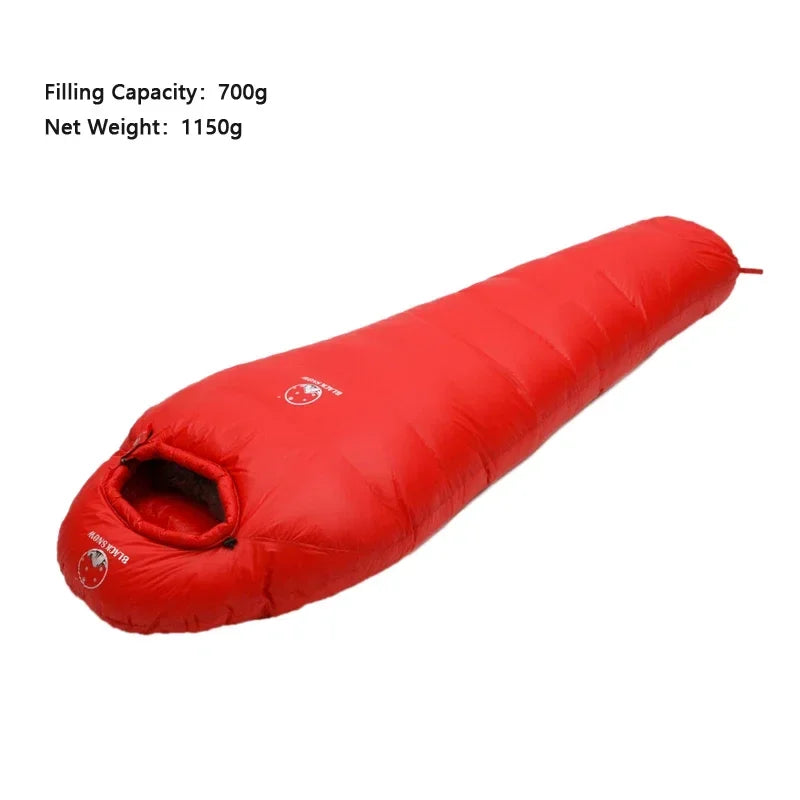 Outdoor Camping Sleeping Bag Very Warm Down Filled Adult Mummy Style Sleep Bag 4 Seasons Camping Travel Sleeping Bag snow