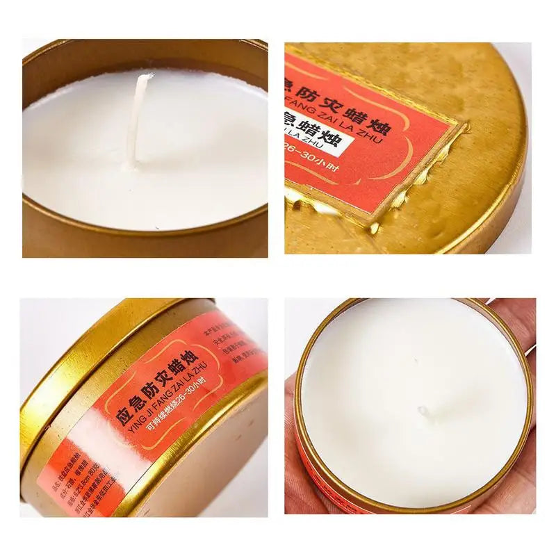 Long Lasting Candles Survival Light Source Candle Home Use Survival Gear Long Burning Survival Candles Windproof Camping Candle