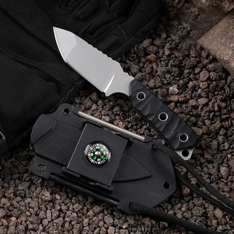 Knife Multi-functional fixed blade knife used at home as a fruit knife can also be used as a camping knife 440C steel outdoor ca