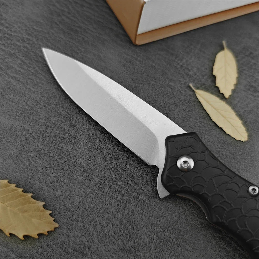 KS 1830 Hunting Pocket Folding Knife 8Cr13Mov Blade Nylon Brazed Handle EDC Outdoor Camping Self Defense Survival Knife