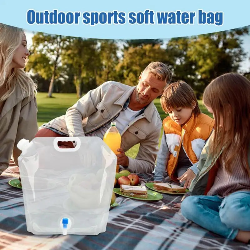 Outdoor Portable Water Bag Water Jug Container Bag Foldable Hydration Jug Large capacity water storage bag for Sports Camping