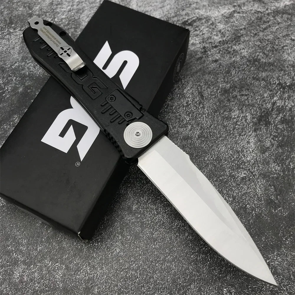 Spec Elite Satin Plain AUS-8 Pocket Folding Knife Outdoor Tactical Hunting Knife Camping Hiking EDC Pocket Knife Men's gift
