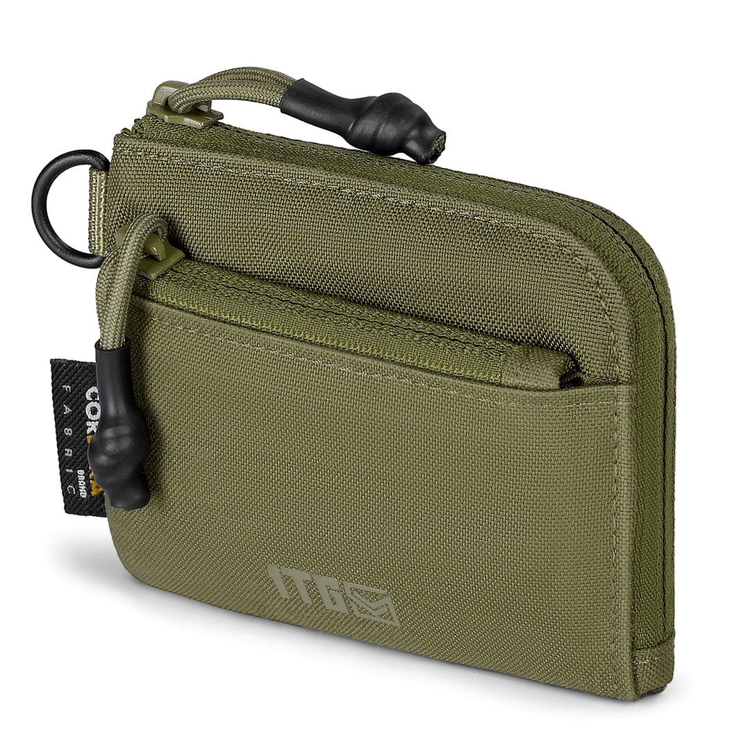 1TG TACTICAL Coin Purse, 500D Minimalist Wallet Change Purse ID Card Holder Money Pouch Tactical Bag with YKK Zipper