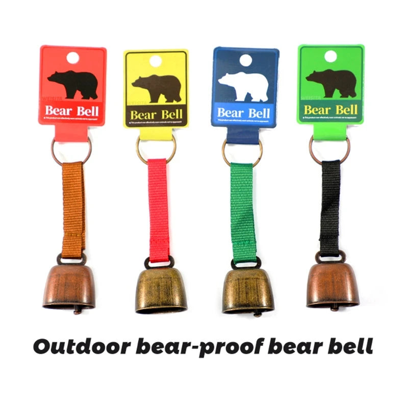 Loud Bear Bell Hiking Gear Alloy Bear Bells for Survival Hiking Biking Fishing