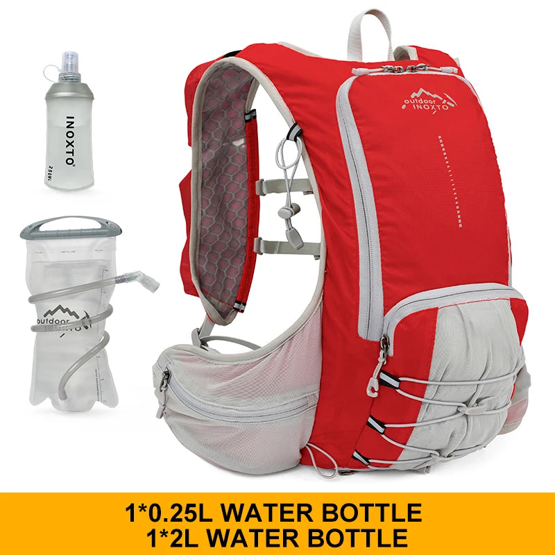 INOXTO lightweight men's and women's hydration backpack 15L, cycling backpack, off-road motorcycle mountaineering trail running