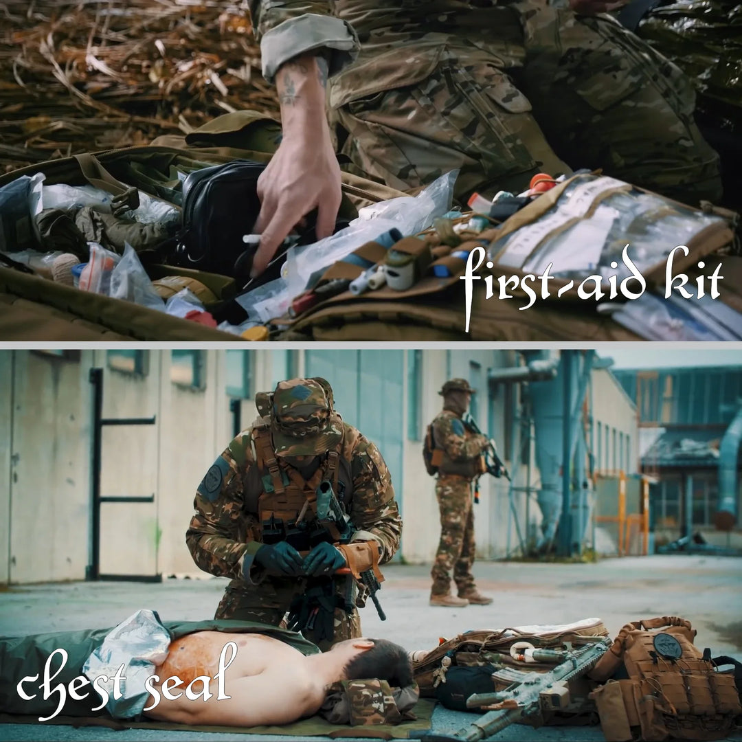 IFAK Trauma Kit First Aid Pouch Emergency Tourniquet Chest Seal Survival Gear and Equipment with Molle Car Travel Hiking