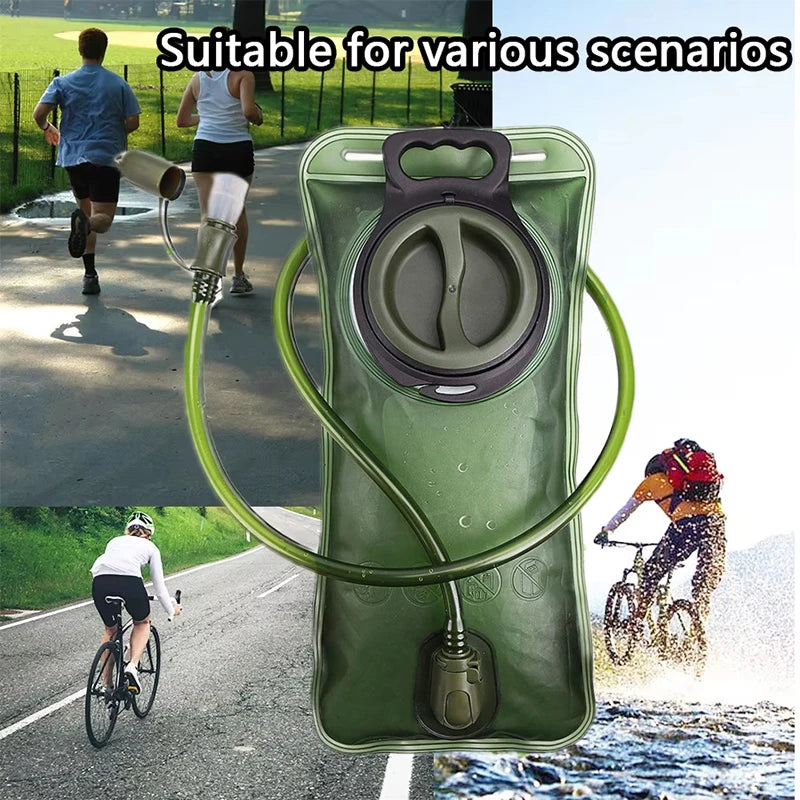 2L Leakproof and Durable Hydration Bladder One-Button Quick Release Hydration Bag BPA Free Leakproof for Camping and Hiking
