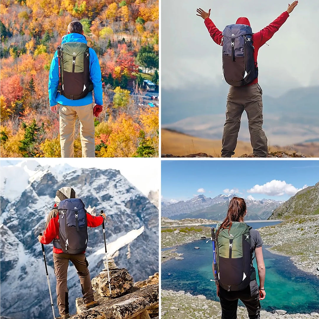 Outdoor Running Bag Bicycle Bag 50L Mountaineering Backpack Waterproof Riding Breathable Jogging Travel Daypack Bag for Riding