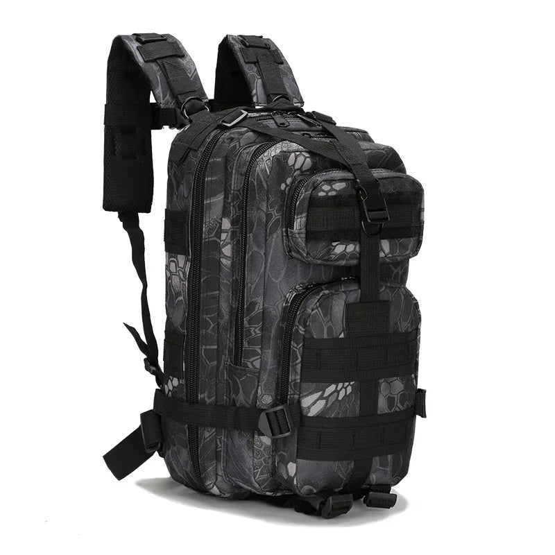 Outdoor 3P Tactical Backpack 30L First Aid Bag Sport Trekking Hiking Camping Hunting Knapsack Climbing Riding Training Rucksack