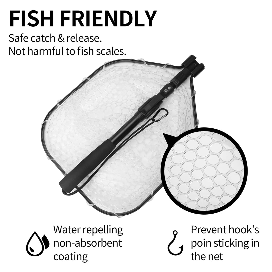 Fishing Tool Kit Fishing Net with Pliers Hook Remover Fish Gripper for Kayak Durable Foldable Fishing Tool Accessories Man Gifts