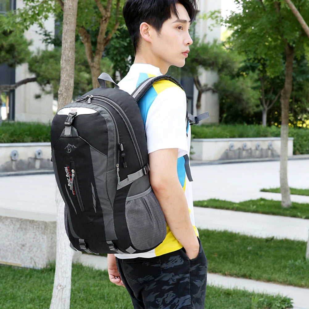 40L Travel Backpack Men and Women Outdoor Mountaineering Hiking Storage Bag Fashion Lightweight Camping Luggage Bags