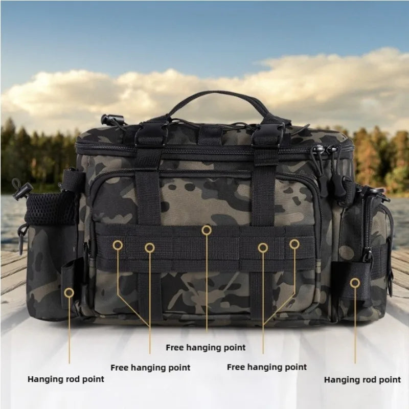 Fishing Tackle, Shoulder Bag, Storage Bag, Portable Fishing Rod Holder, Outdoor Sports Bag, Flying Fishing