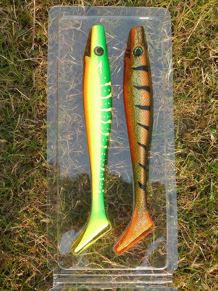 ESFISHING Top quality Big bait fishing lure 200mm hog shad sea fishing for pike trout perch soft baits saltwater leurres souple