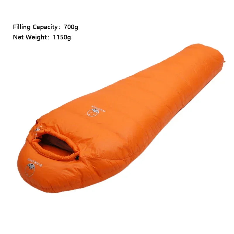 Outdoor Camping Sleeping Bag Very Warm Down Filled Adult Mummy Style Sleep Bag 4 Seasons Camping Travel Sleeping Bag snow