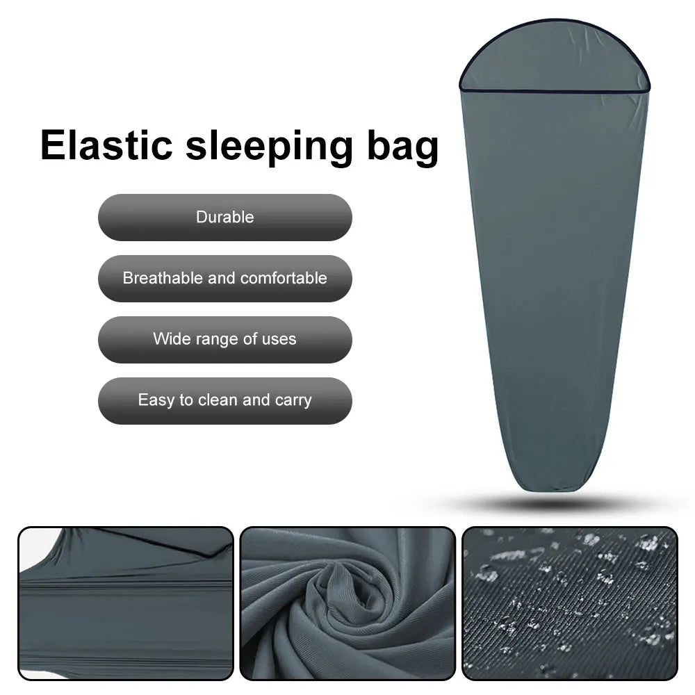 Outdoor Travel High Elasticity Sleeping Bag Liner Travel Sleeping Bag Liner Camping Sleep Sack For Planes Trains Portable Carry