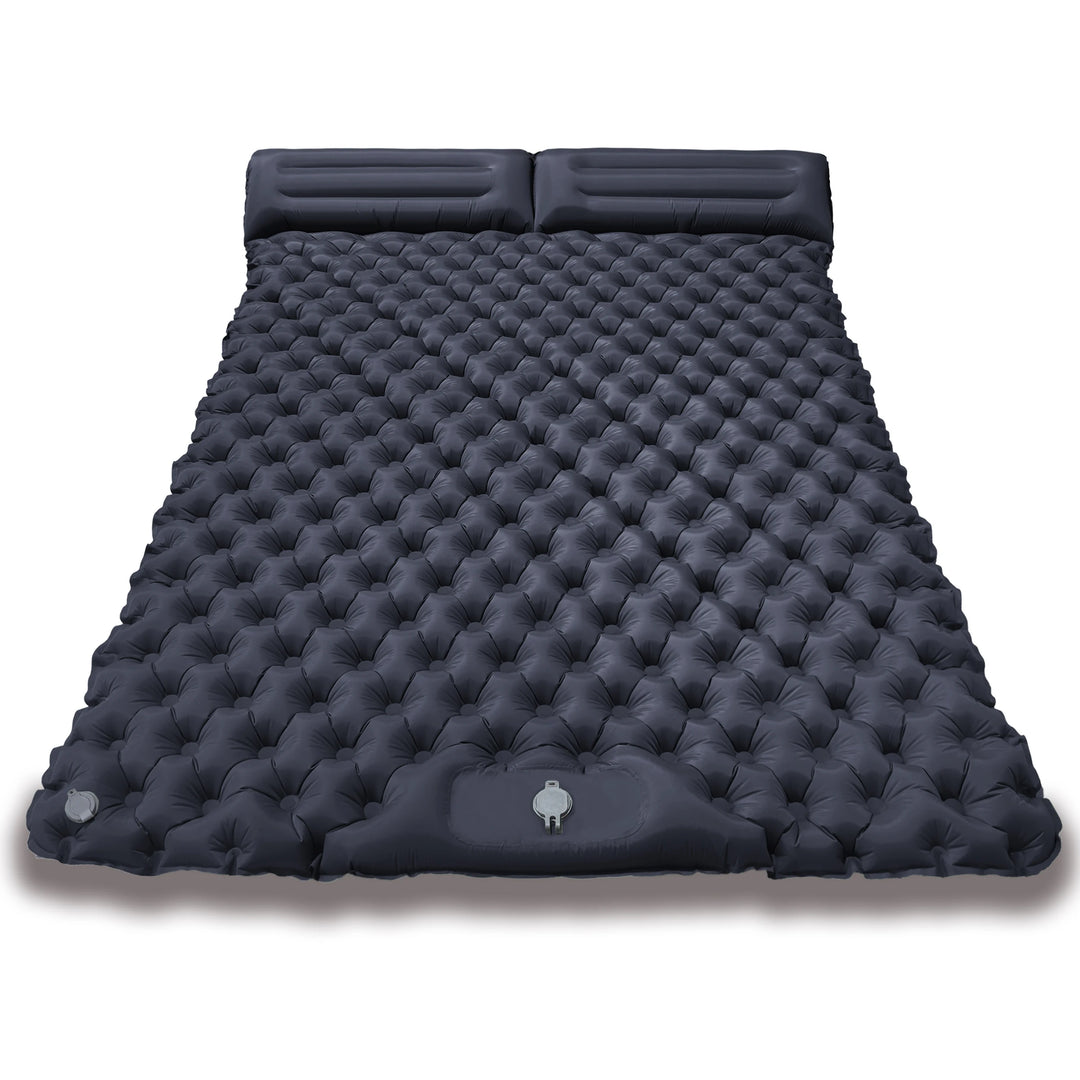 Double Dot Air Mattress for Couples, Inflatable Lounger Pad for Pool/Beach/Camping, Portable Tpu Bed