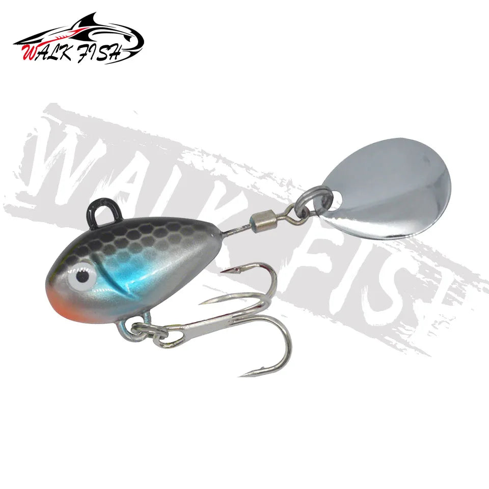 WALK FISH 10g/2.1cm Spinnerbait Vibration Fishing Lures Metal Vib Artificial Bait Spinning Swimbait Sea Carp Fishing Accessories