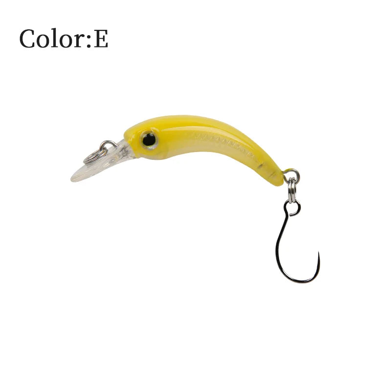 LETOYO Floating Injured Fishing Lure 40mm 1.2g Micro Lures Artificial Minnow Bait Wobblers For Trout Bass Perch