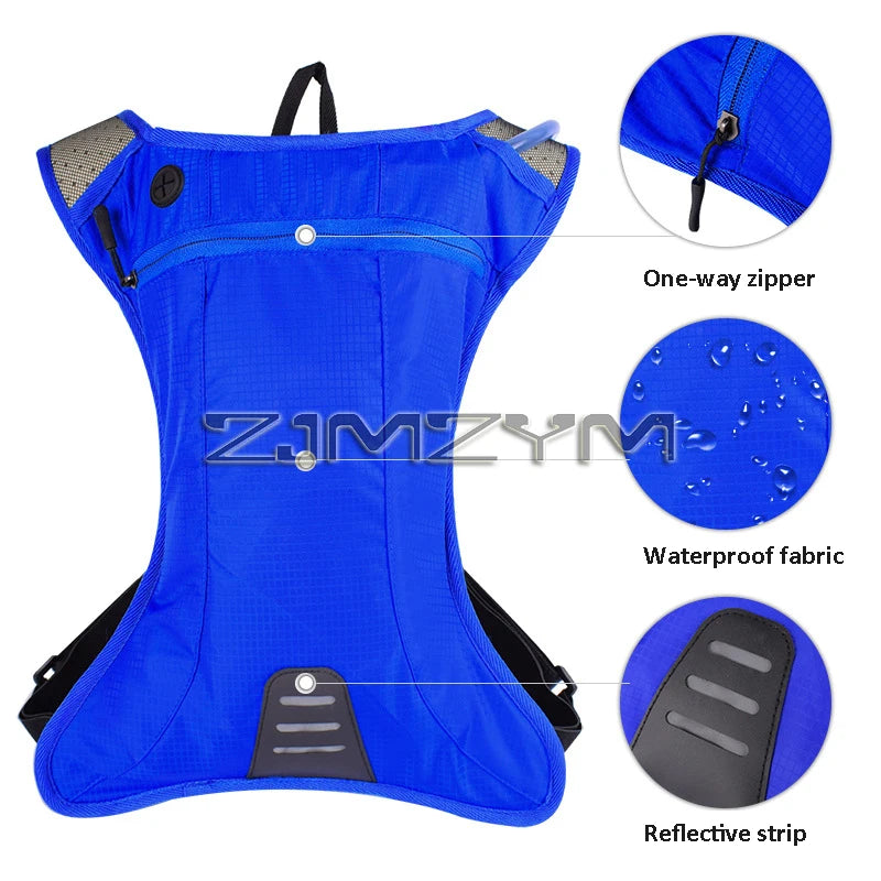 Waterproof Hydration Backpack with 2L Water Bag Outdoor Sport Water Bag Backpacks For Running Cycling Tourism and Camping
