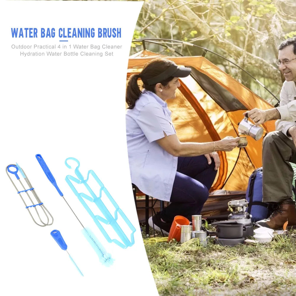 2Sets Hydration Water Bladder Cleaning Kit Multifunction Water Bladder Tube Brush Water Bag Cleaning Brush Kit for Water Tank