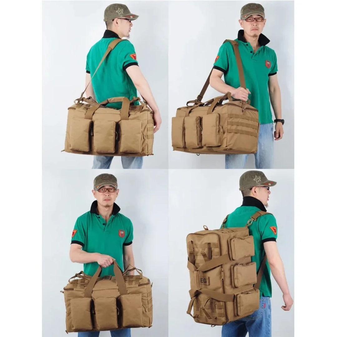 Tactical 55L Camping Bag Backpack Mountaineering Waist Bag Men Travel Outdoor Sports Molle Rucksack Hunting Shoulder Luggage Bag