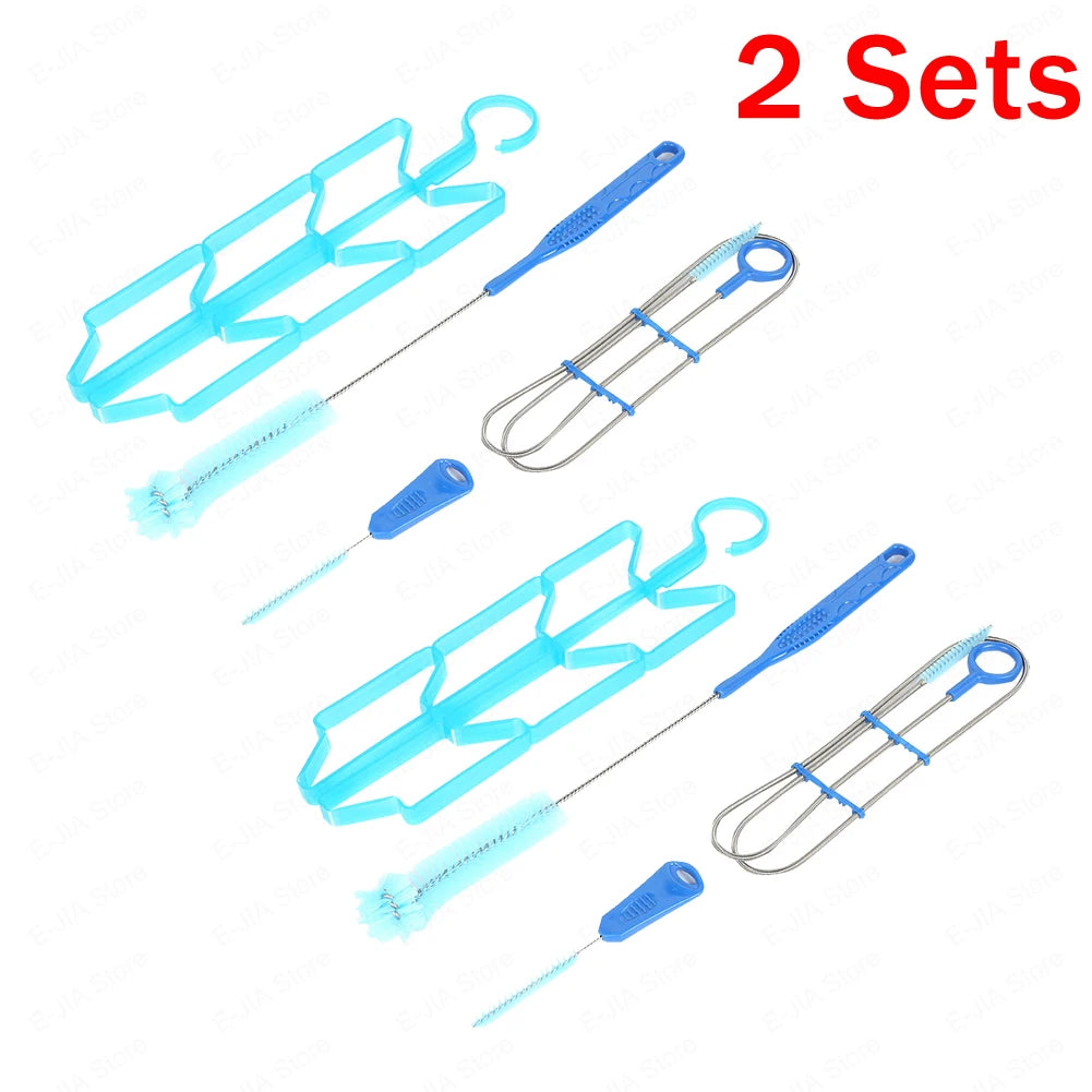 2Sets Hydration Water Bladder Cleaning Kit Multifunction Water Bladder Tube Brush Water Bag Cleaning Brush Kit for Water Tank