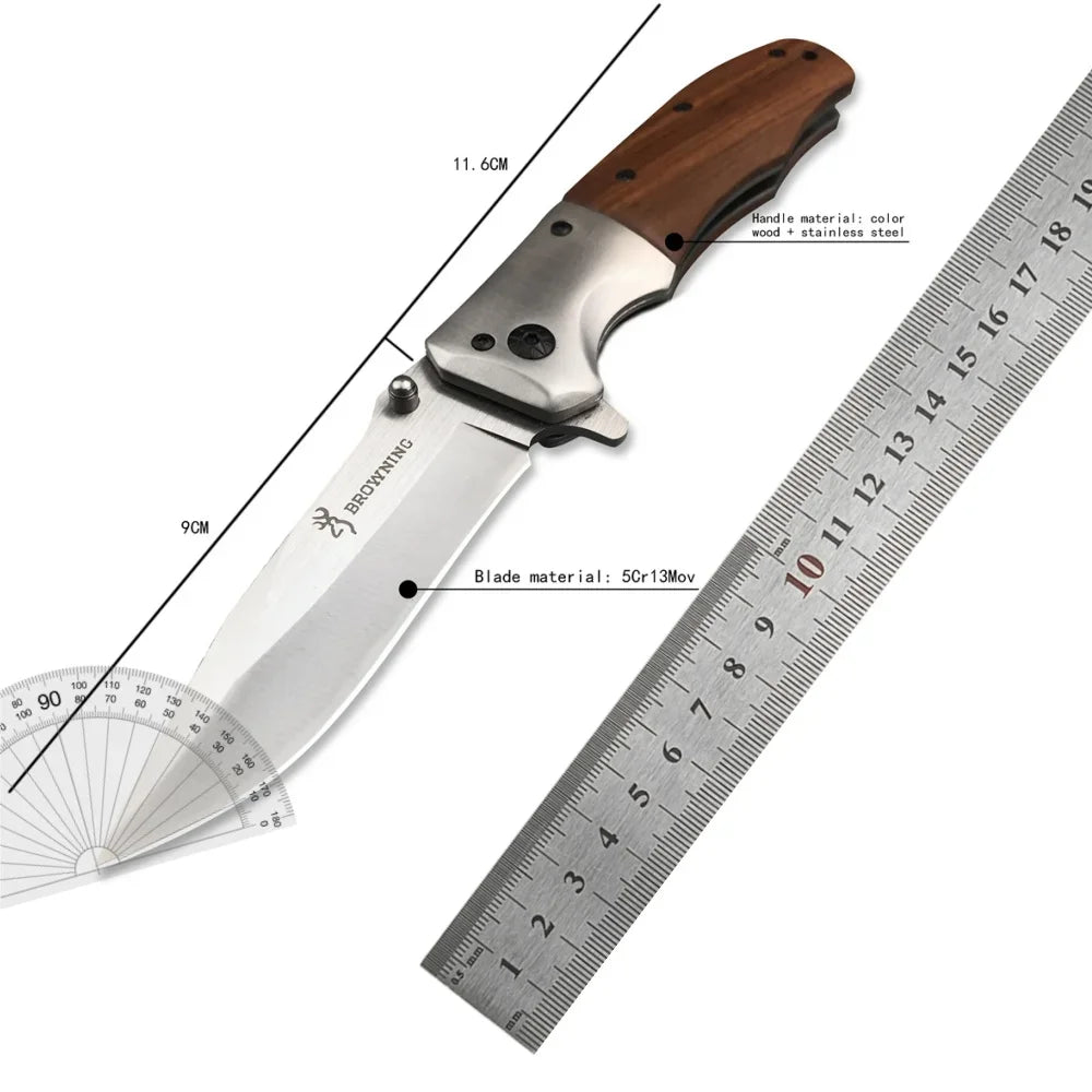 Outdoor Portable Folding Knife for Men High Hardness Survival Military Tactical Pocket Knives for Camping and Fishing