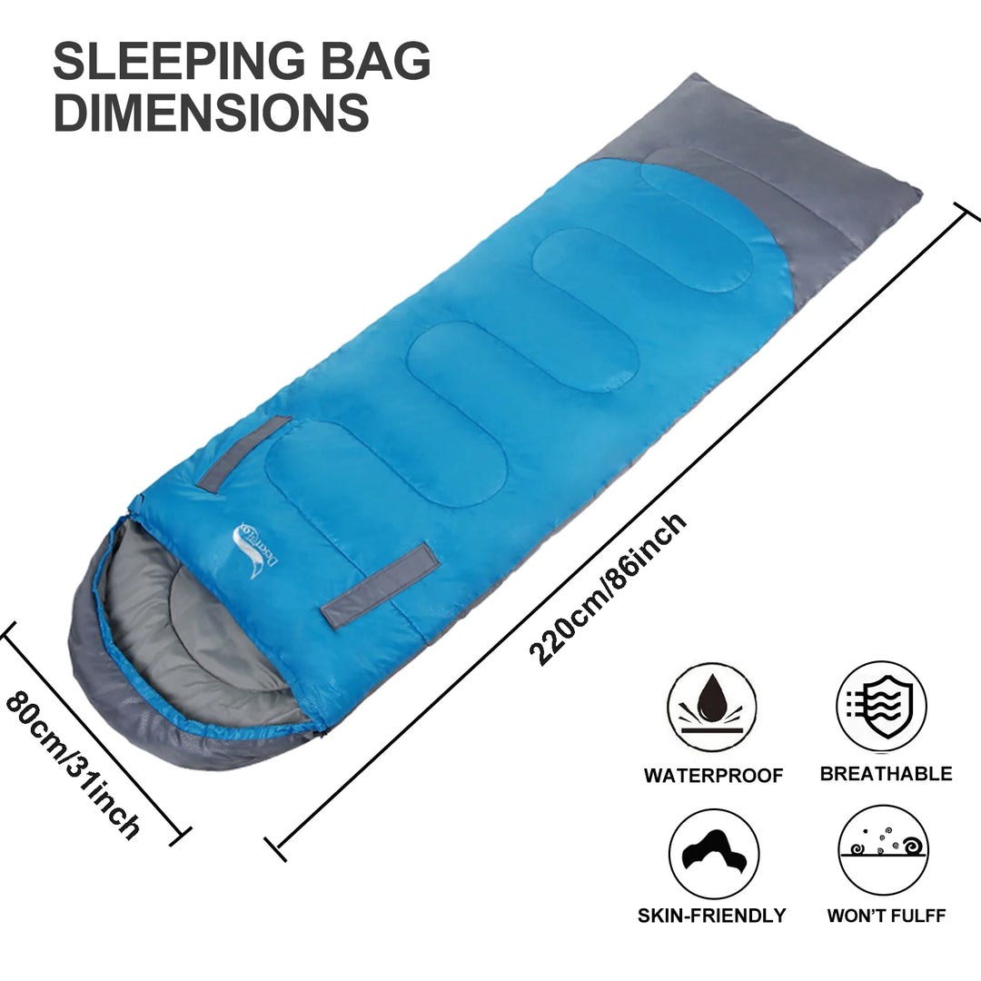 Desert&Fox Wearable Large Sleeping Bag with Arm Holes Adults Sleeping Bags Warm Weather Kids Sleeping Bag for Camping Hiking