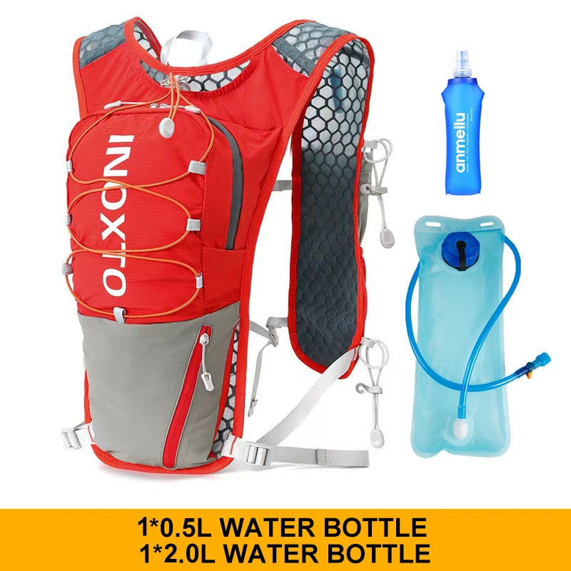 INOXTO 5L Lightweight Running Backpack Hydration Vest Running Bag Suitable for Bicycle Marathon Hiking Ultra-light and Portable