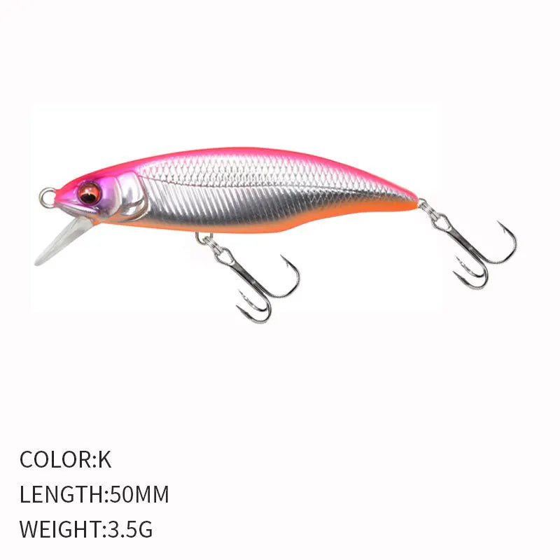 Fishing 50mm 3.5g Swimbaits Bass Big Fish Crankbaits Fishing Lure Floating Wobblers for Pike Minnow Lure Fishing Tackle