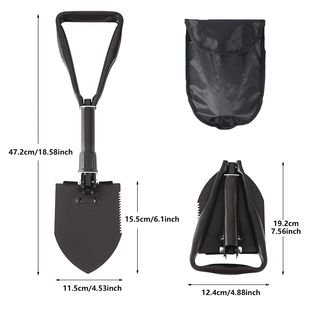Multifunctional Folding Shovel Survival Spade With Camouflage Outer Bag, For Outdoor Adventure,Hiking And Camping,snow shovel