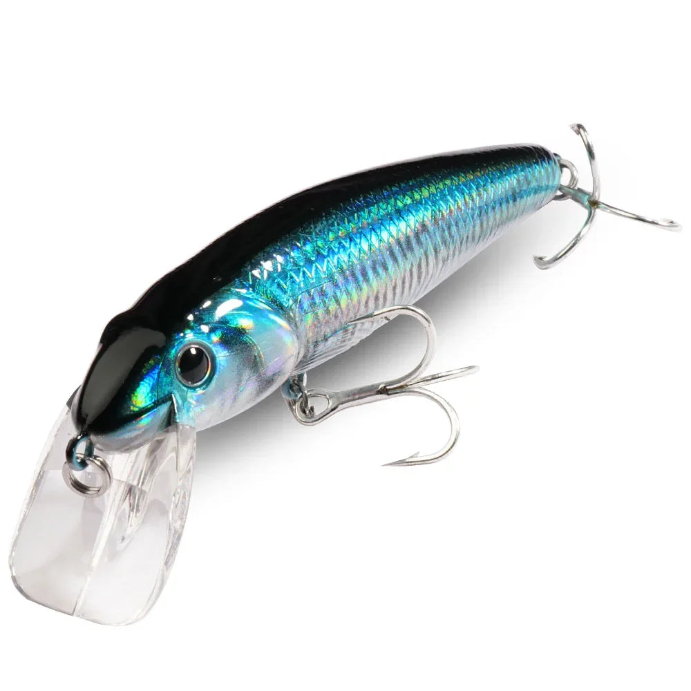Floating Minnow 12.1g 9cm Fishing Lure Steel Ball Sonic Wave Balance Swimbait Pesca Popper Hook Pike Wobbler Tackle Crank Bait