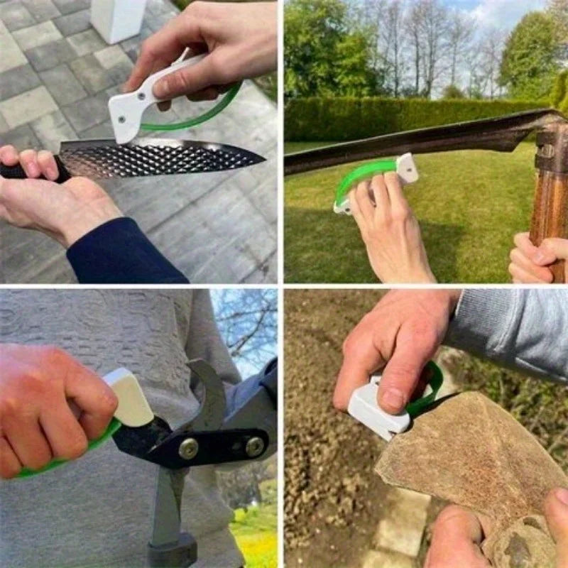 Kitchen Knives with This Portable Knife Sharpener-Perfect for Outdoor Use