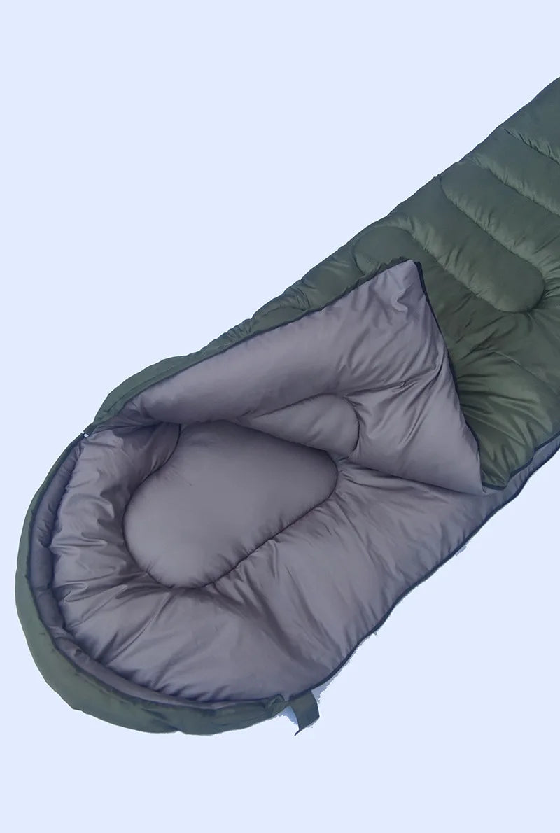 1.8/2.4/3KG Thickened and Widened Winter Sleeping Bag -5 ℃ -15 ℃ Cold-proof Waterproof and Warm Outdoor Cotton Sleeping Bag