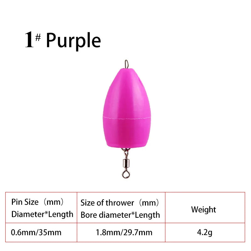 2pcs/Set Sinking/Floating Fishing Lure Long Casting Thrower Shot Assistant Tackle Fly Fishing Lures Accessories Peche Pesca