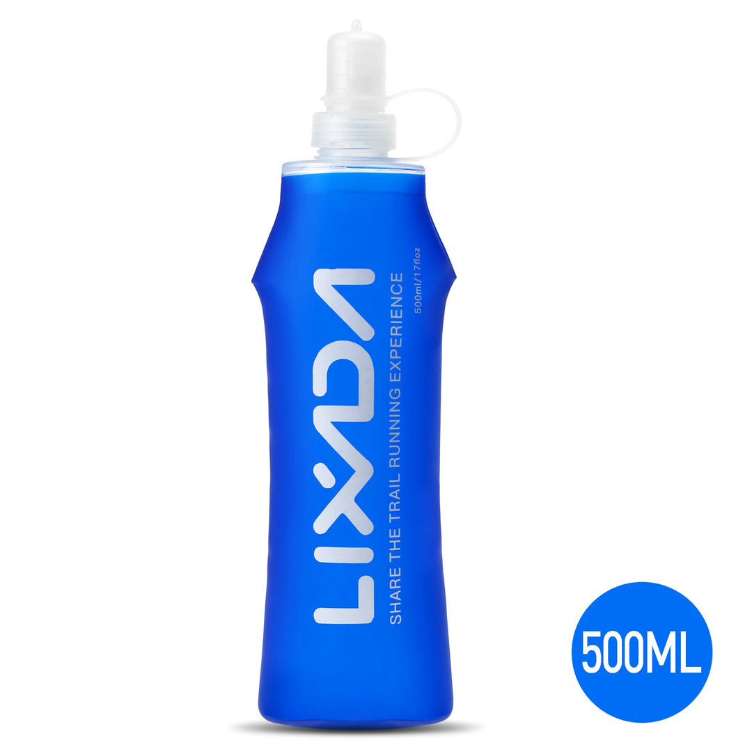 Outdoor Soft Bottle BPA Folding Free Hydration Water Bottle Portable Sports Water Bag for Running Hiking Cycling Climbing