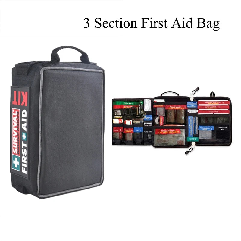 Safe  Wilderness Survival Car Travel First Aid Kit Medical Bag Outdoors First-Aid Kit Camping Emergency Kit Treatment Pack Set